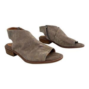 Sofft Natalia Women's Size 8.5 Leather Peep Toe Cutout Ankle Booties Comfort